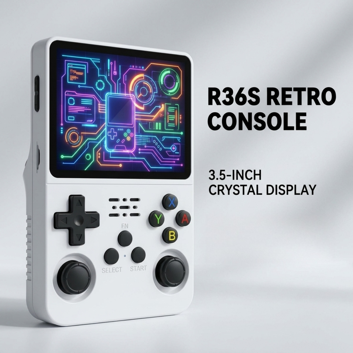 Retro Gaming R36S - R36S Retro Games Console 3.5-Inch IPS