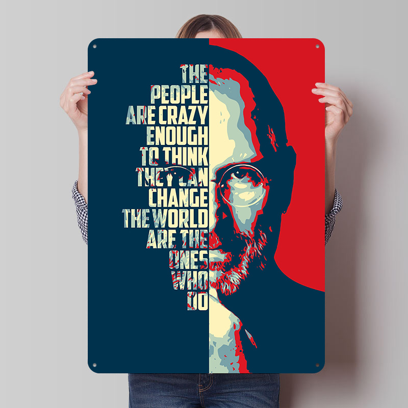 Retro Gaming Jobs - Steve Jobs Quotes Legend Printing Poster