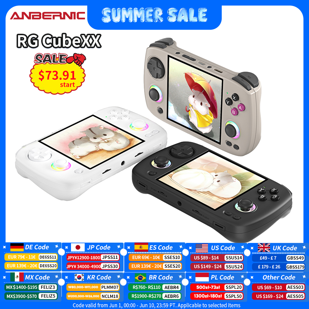 Retro Gaming Com - Anbernic RG CubeXX Retro Handheld Games