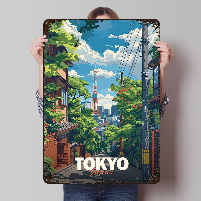 Retro Gaming Tokyo - Tokyo Skyline Poster Wall Art Retro