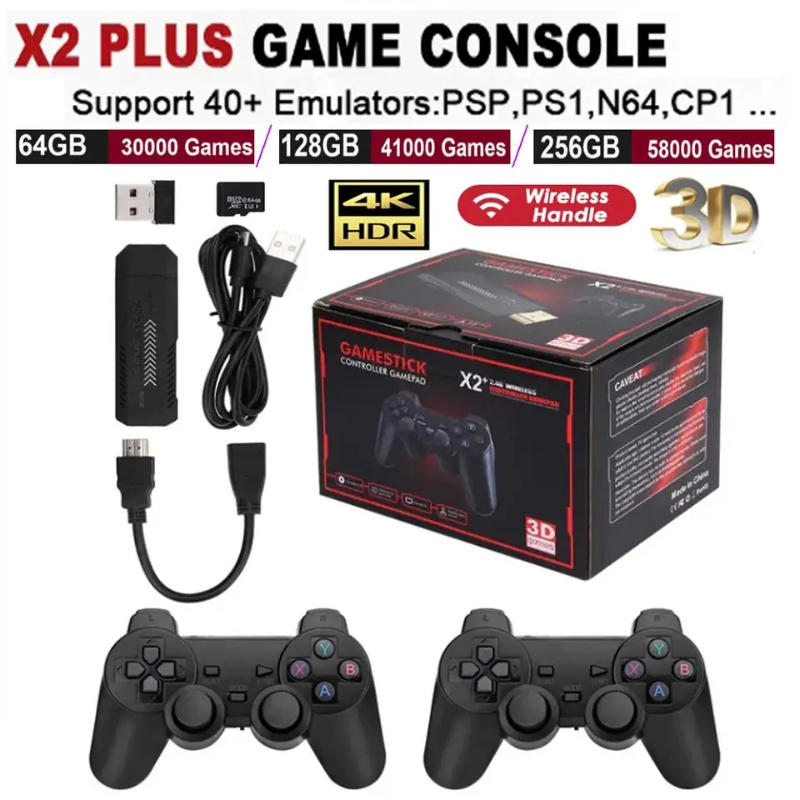 Retro Gaming X2 - X2 Plus Game Stick 4K HD