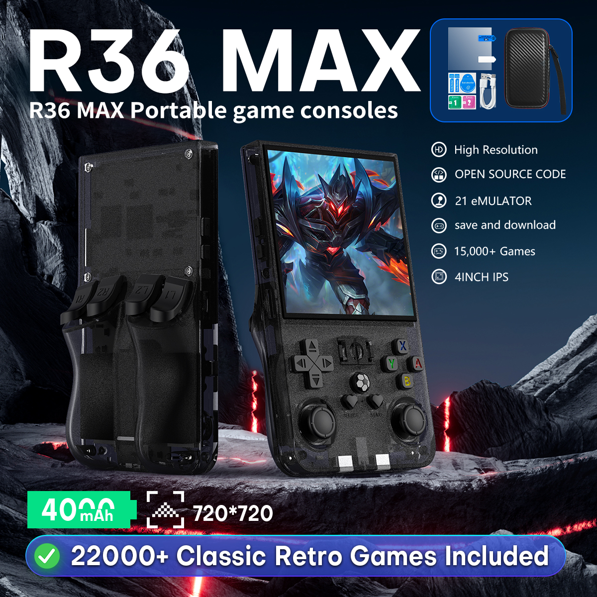 Retro Gaming Com - Open Source R36MAX Portable Video Game