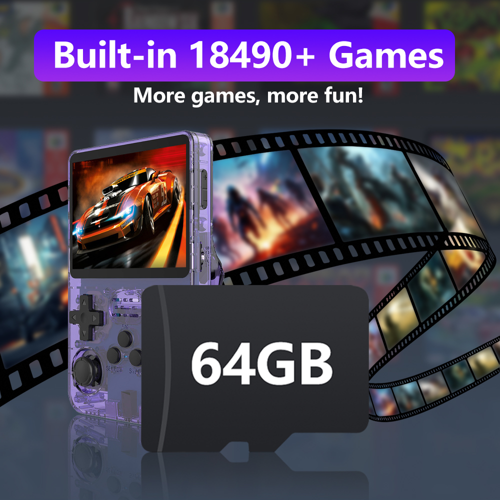 64GB Game Card for R36S Retro  - Retro Gaming R36S avaliação e preço