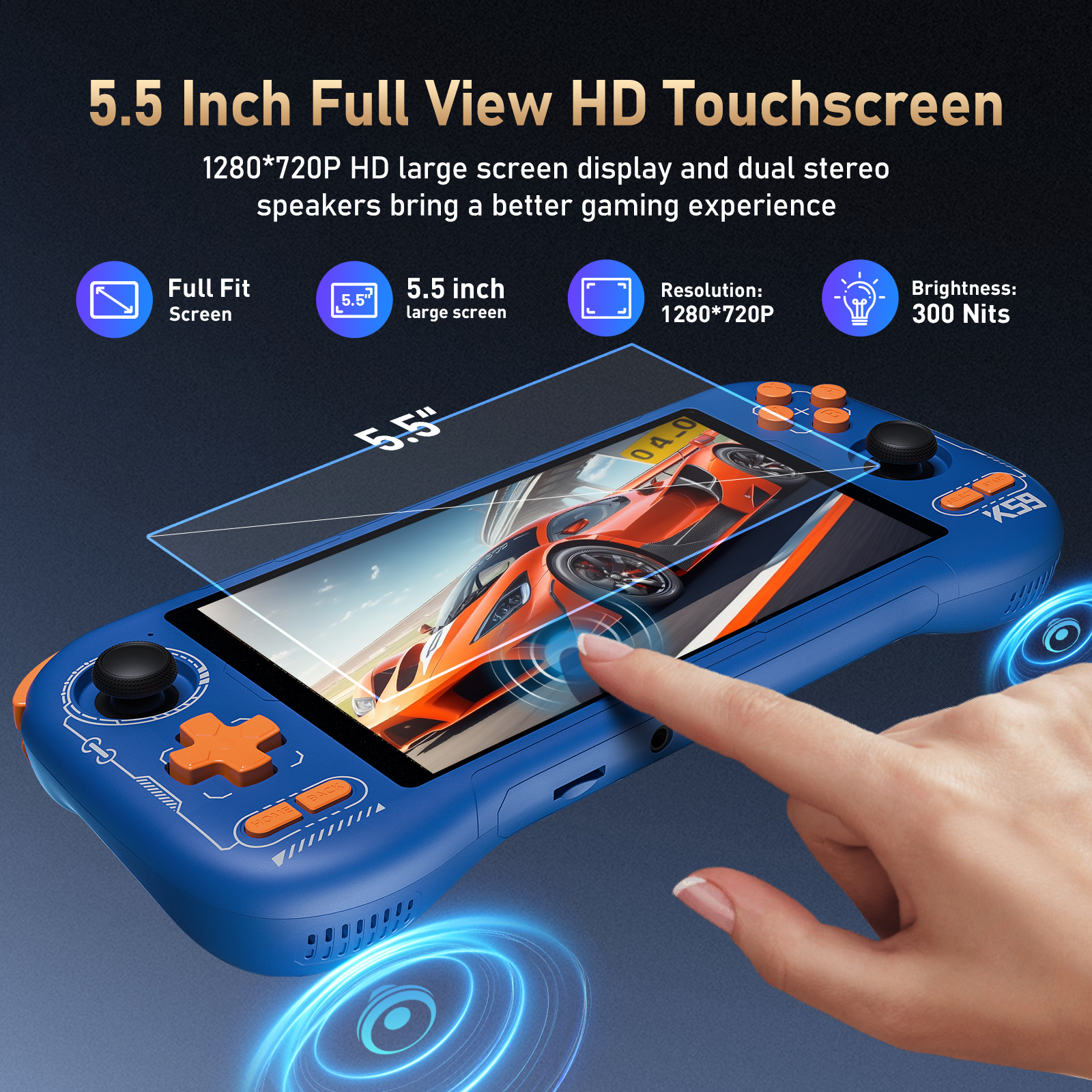 K59 Pro Android 14 Handheld Ga - Retro Gaming Com avaliação e preço