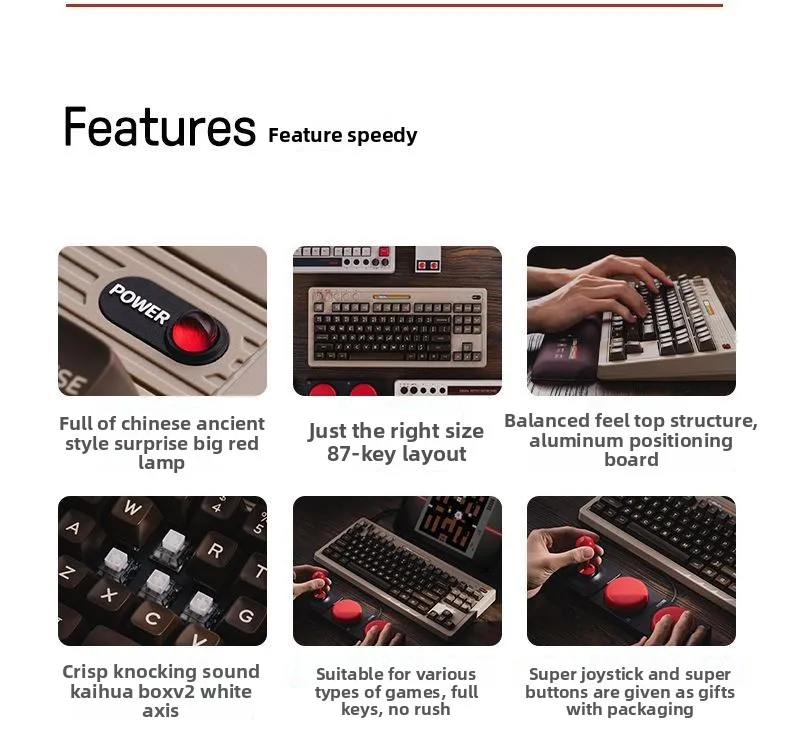 Retro87C64 retro mechanical ga - Retro Gaming Universe avaliação e preço