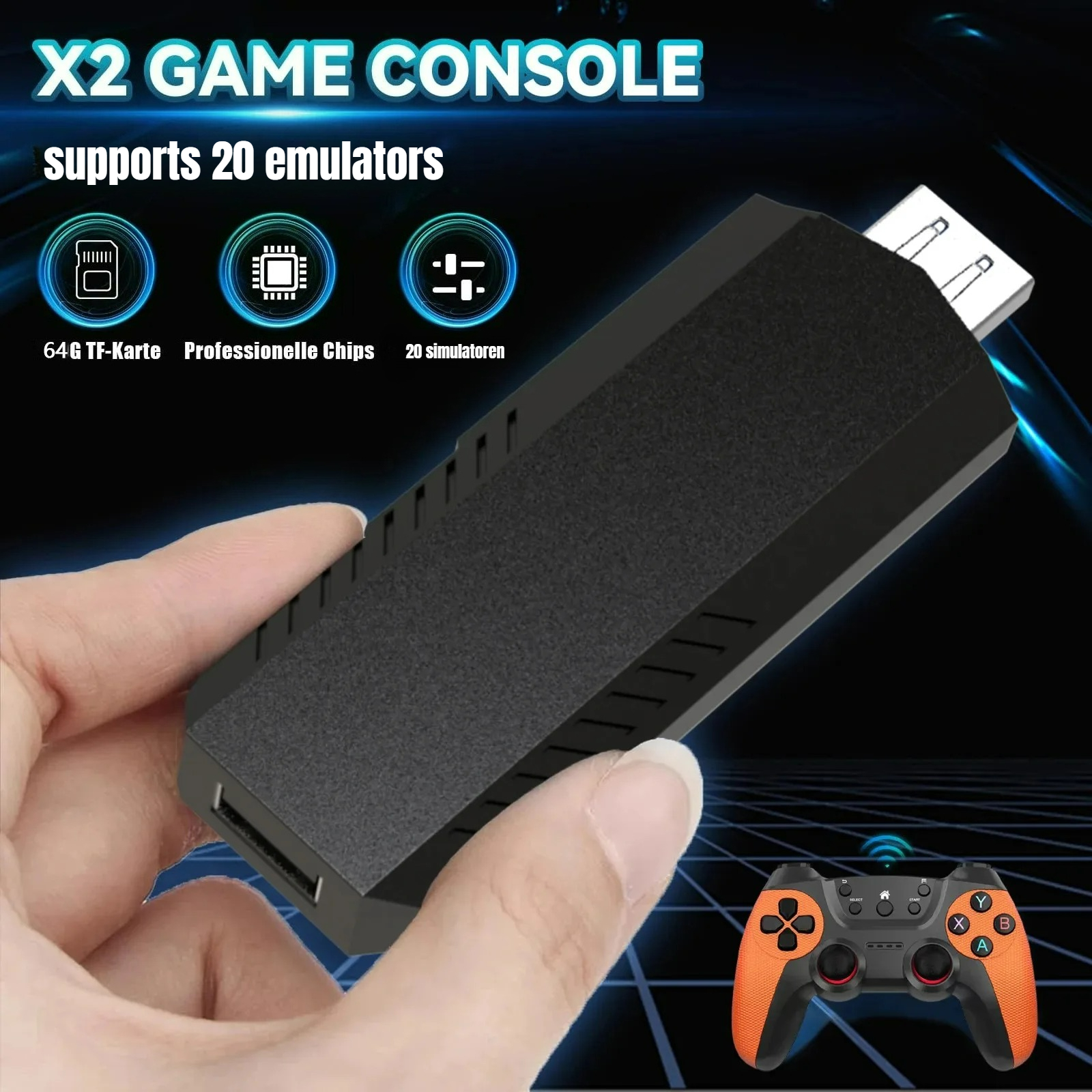 X2 Ultra Pro  Game Stick 4K HD - Retro Gaming X2 avaliação e preço
