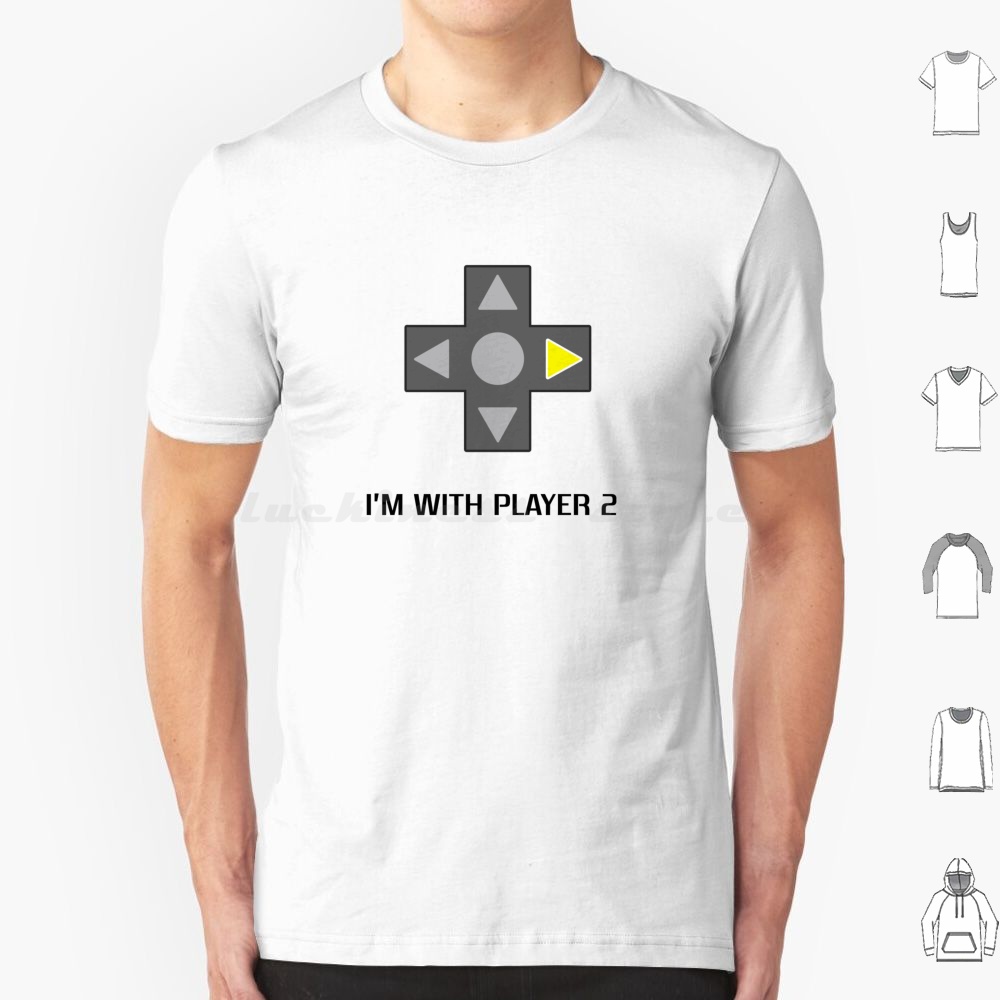 I'm With Player 2 T Shirt Big  - Retro Gaming Gamestop avaliação e preço