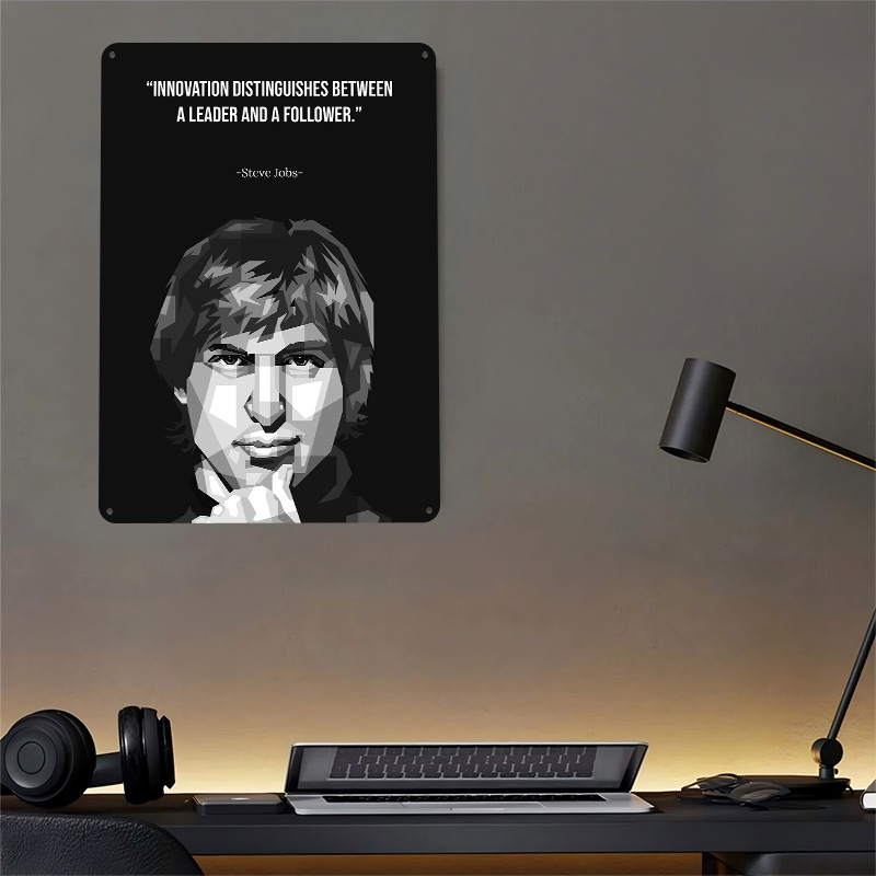 Steve Jobs WPAP Metal Poster C - Retro Gaming Jobs avaliação e preço