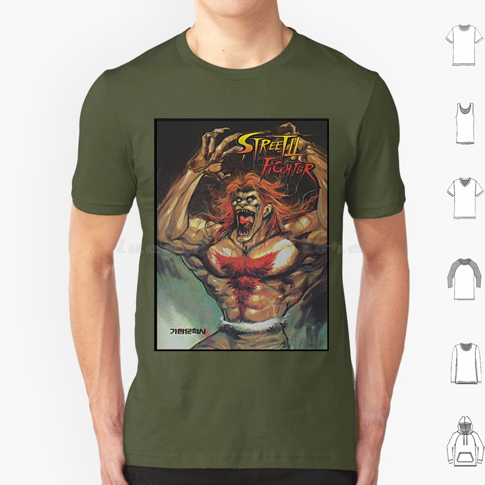 Blanka-Korean 2 Manga T Shirt  - Retro Gaming Gamestop avaliação e preço