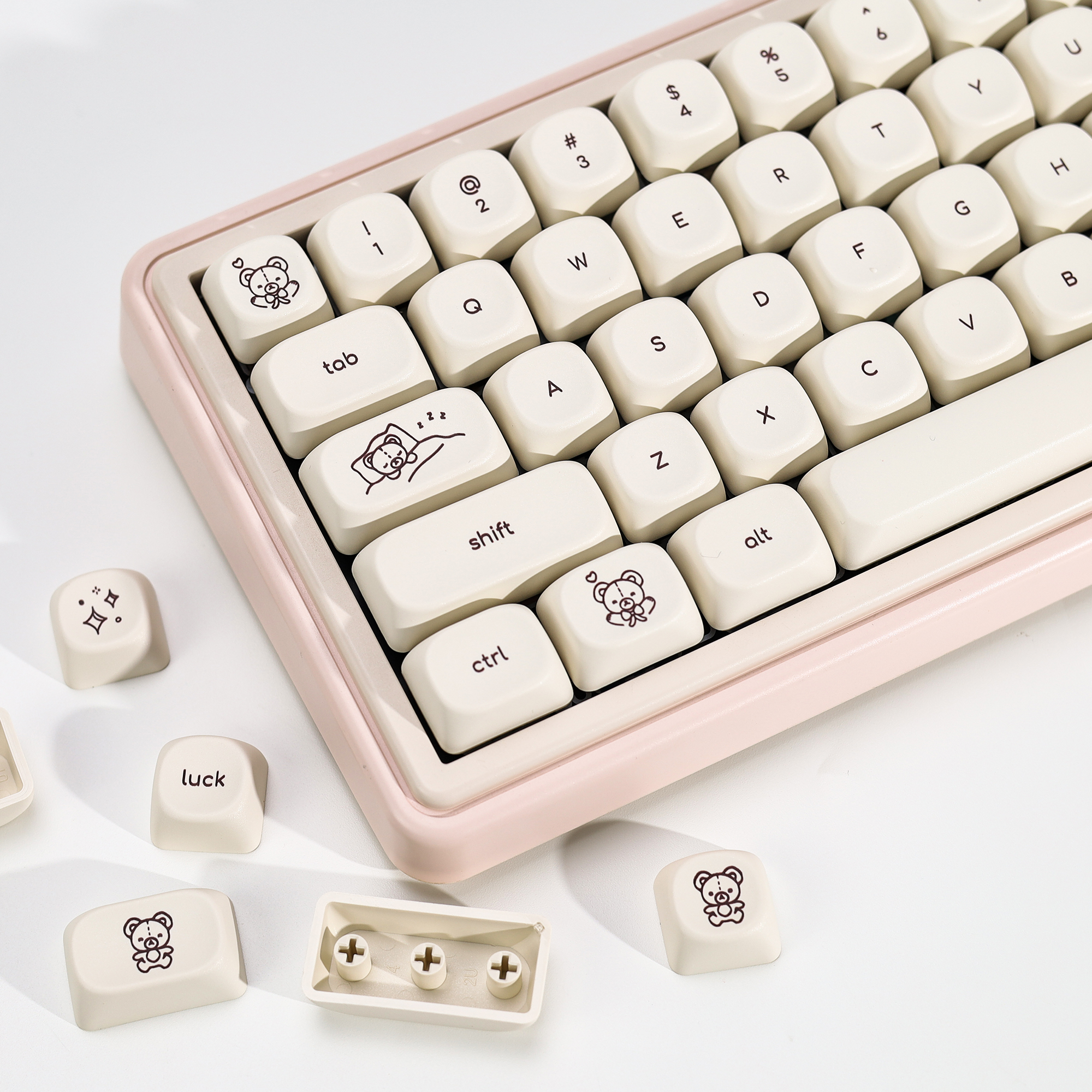 KBDiy Cute Bear Tales Keycaps  - Retro Gaming Style avaliação e preço