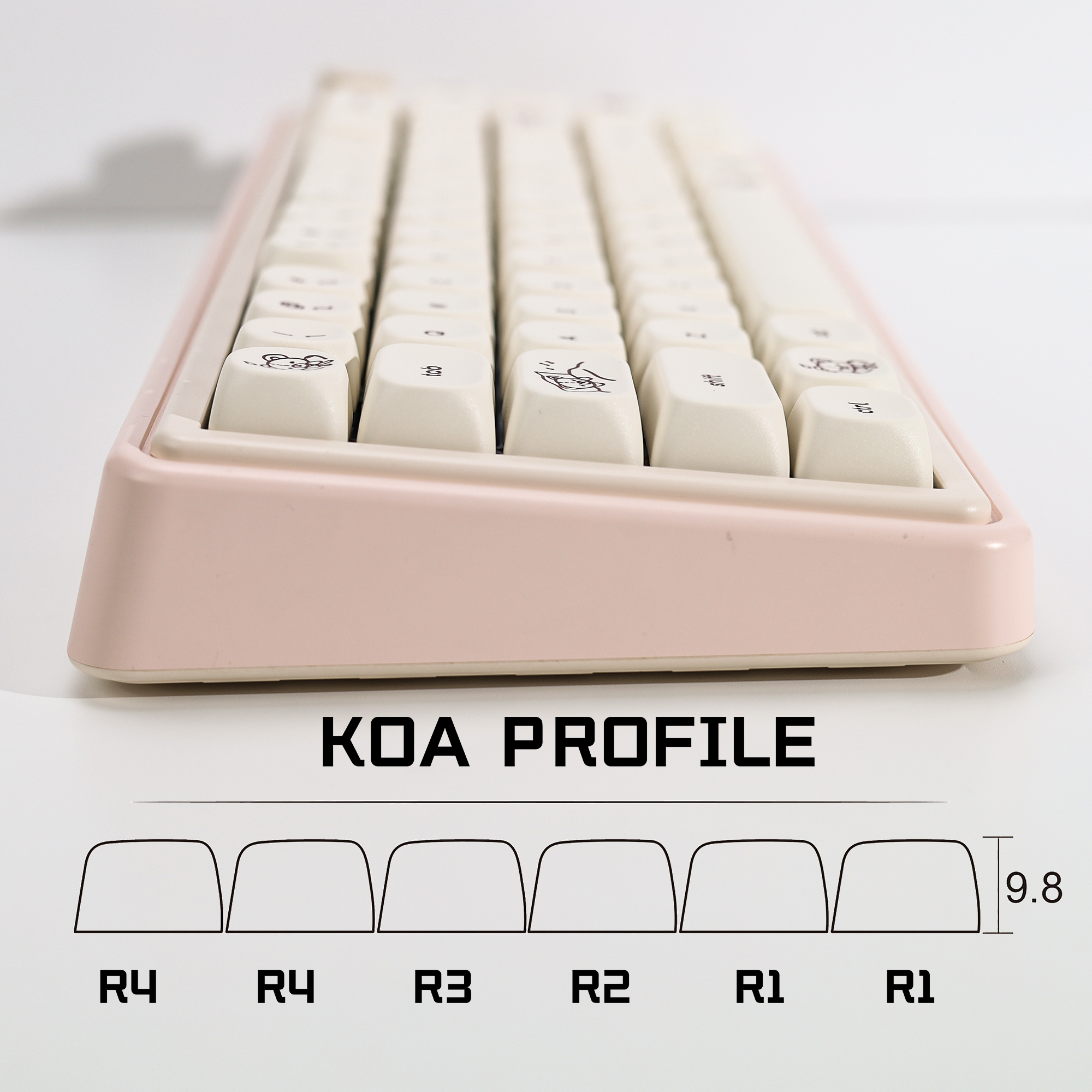 KBDiy Cute Bear Tales Keycaps  - Retro Gaming Style avaliação e preço