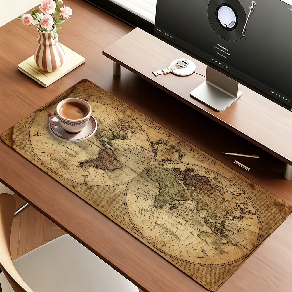 Retro Style World Map Mouse Pa - Retro Gaming Style avaliação e preço