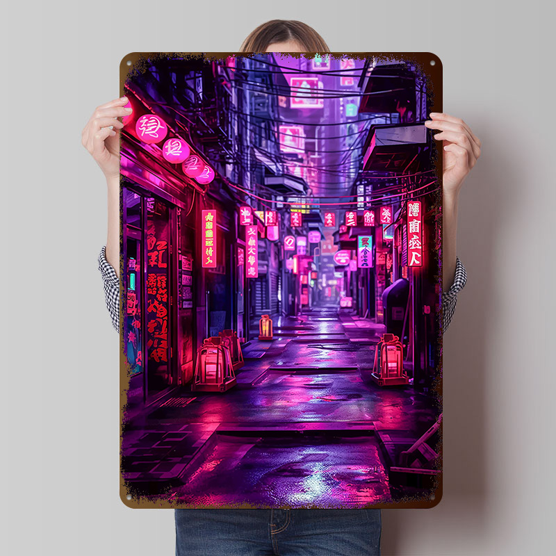 Tokyo Nights Cyberpunk Poster  - Retro Gaming Tokyo avaliação e preço