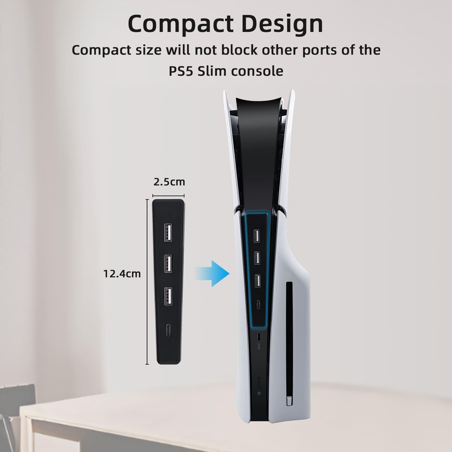 4 Ports USB Hub for PS5 Slim D - Controller Adapter Usb avaliação e preço