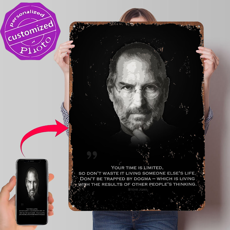 Steve Jobs Printed Poster Cust - Retro Gaming Jobs avaliação e preço