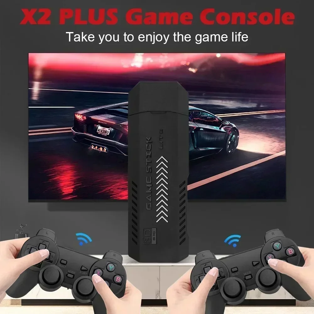 X2 Plus Game Stick 4K HD 2.4G  - Retro Gaming X2 avaliação e preço