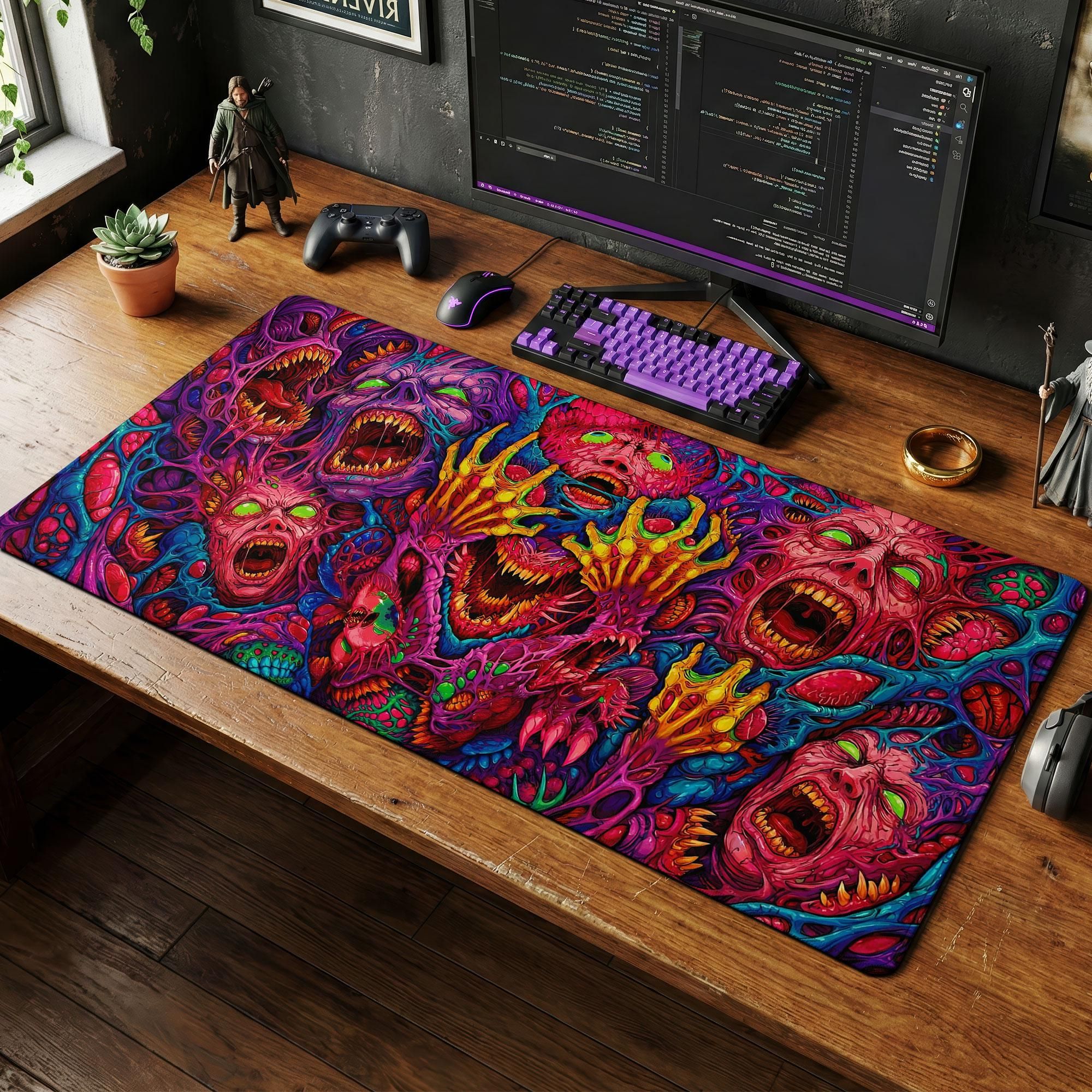 Japan Red Mouse Pad Neon Gore  - Retro Gaming Style avaliação e preço
