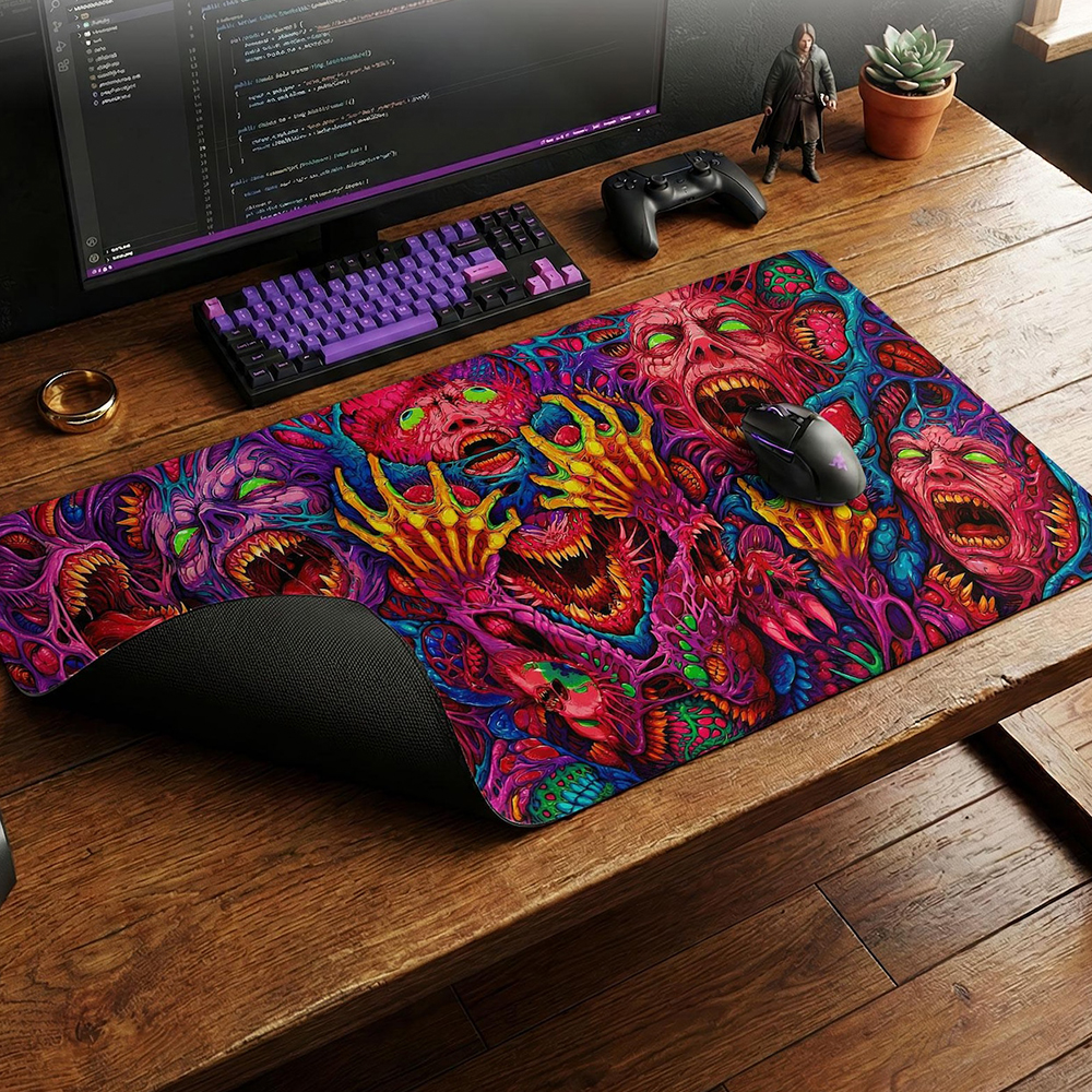 Japan Red Mouse Pad Neon Gore  - Retro Gaming Style avaliação e preço