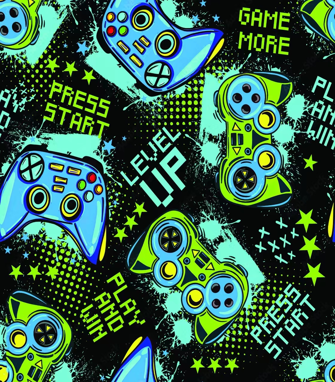 Retro Gamepad Curtains 2-Piece - Retro Gaming Youtube avaliação e preço