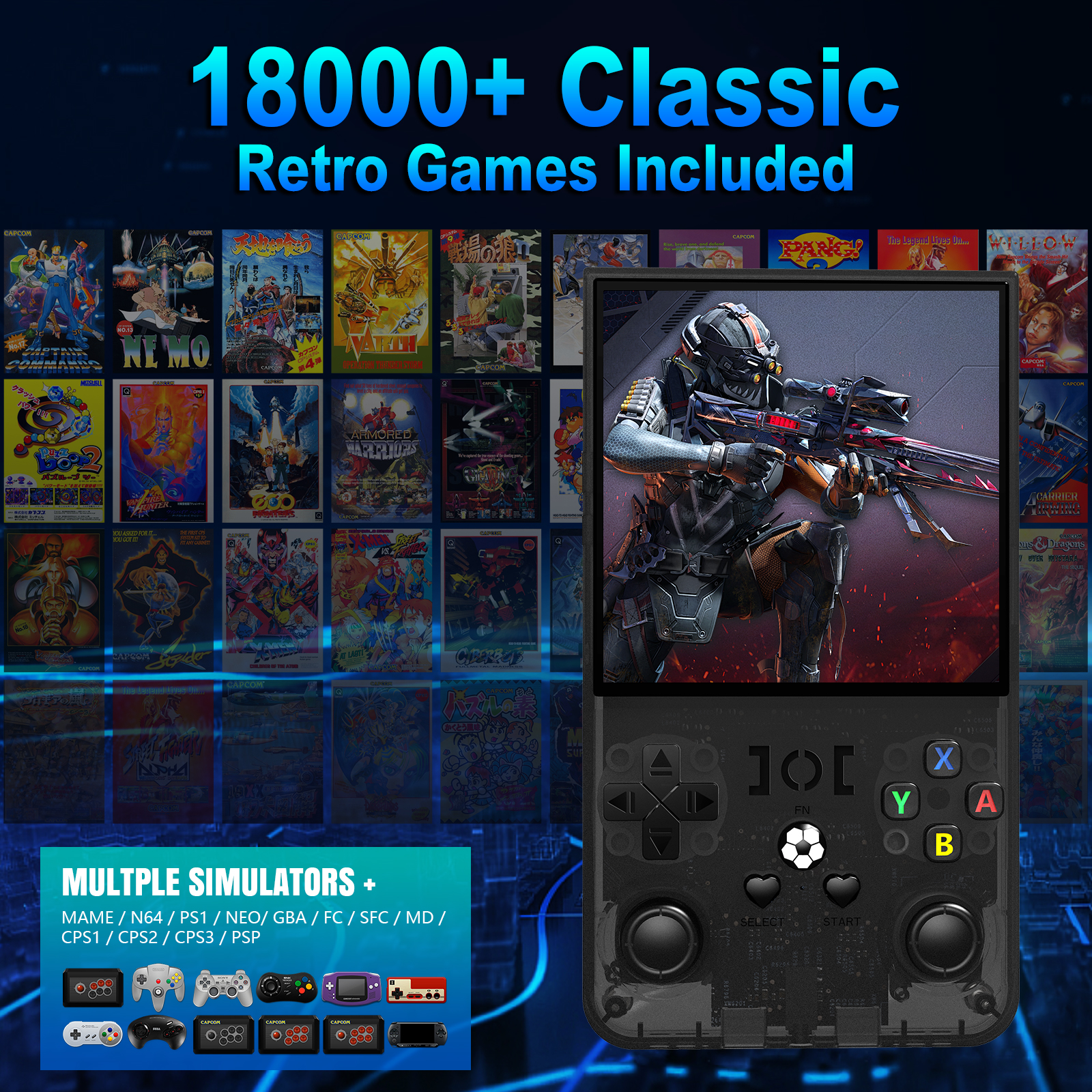 Open Source R36MAX Portable Vi - Retro Gaming Com avaliação e preço
