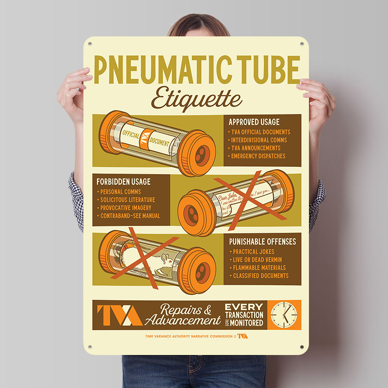 Pneumatic Tube Etiquette Tin P - Retro Gaming Youtube avaliação e preço
