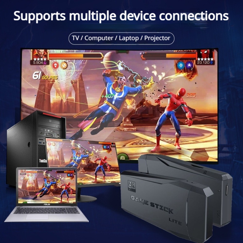 Portable 4K Retro Game Stick C - Retro Gaming Com avaliação e preço