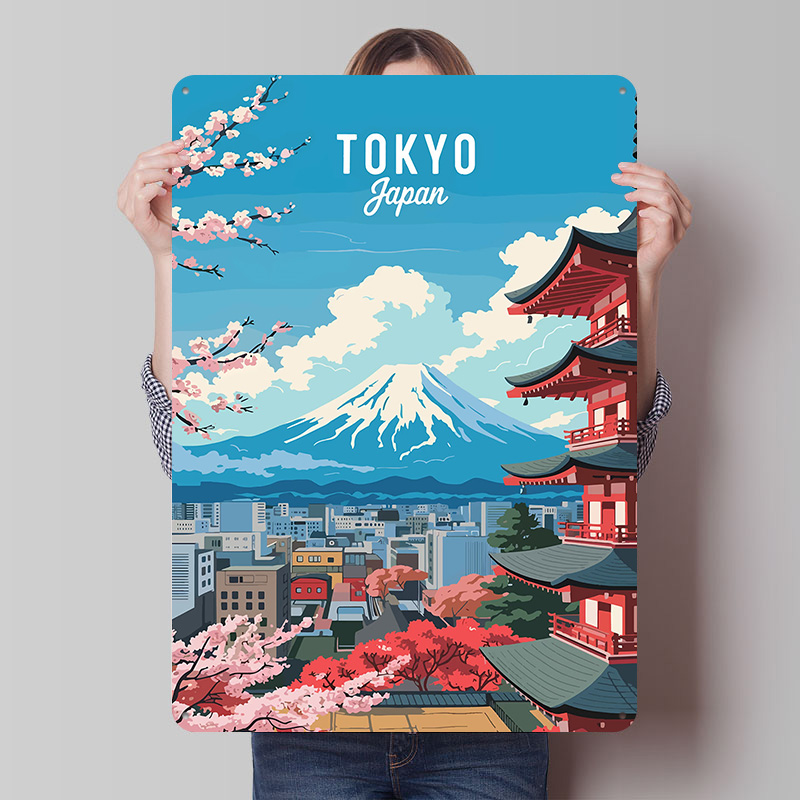 Tokyo Japan Travel Tin Plaque  - Retro Gaming Tokyo avaliação e preço