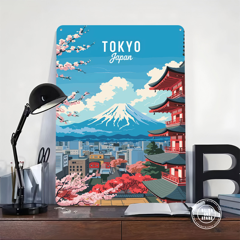 Tokyo Japan Travel Tin Plaque  - Retro Gaming Tokyo avaliação e preço