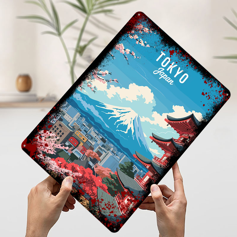 Tokyo Japan Travel Tin Plaque  - Retro Gaming Tokyo avaliação e preço