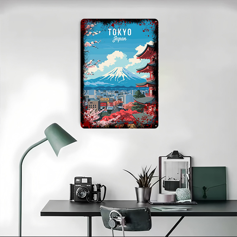 Tokyo Japan Travel Tin Plaque  - Retro Gaming Tokyo avaliação e preço