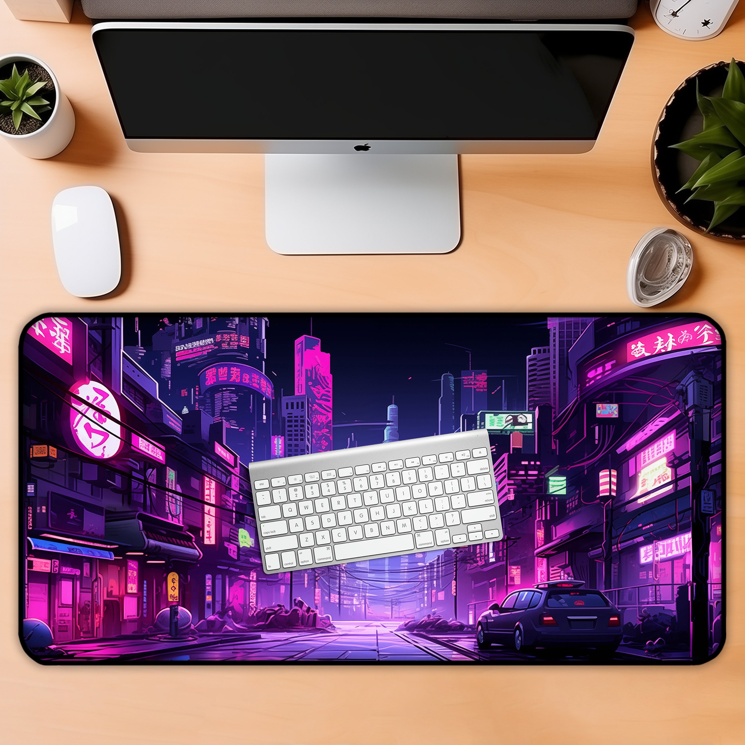 Neon Tokyo Desk Mats, Retro St - Retro Gaming Tokyo avaliação e preço