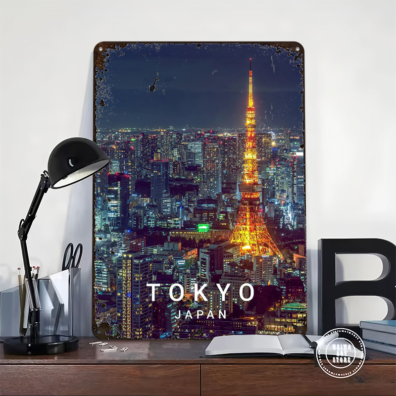 Tokyo By Night Poster Wall Art - Retro Gaming Tokyo avaliação e preço