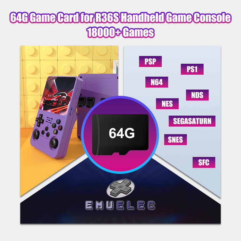 64G Game TF Card for R36S Vide - Retro Gaming R36S avaliação e preço