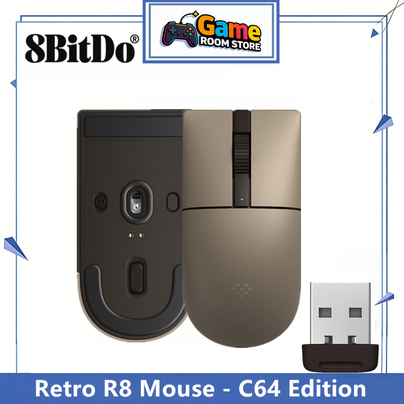 8BitDo Retro R8 Mouse - C64 Ed - Retro Gaming Style avaliação e preço