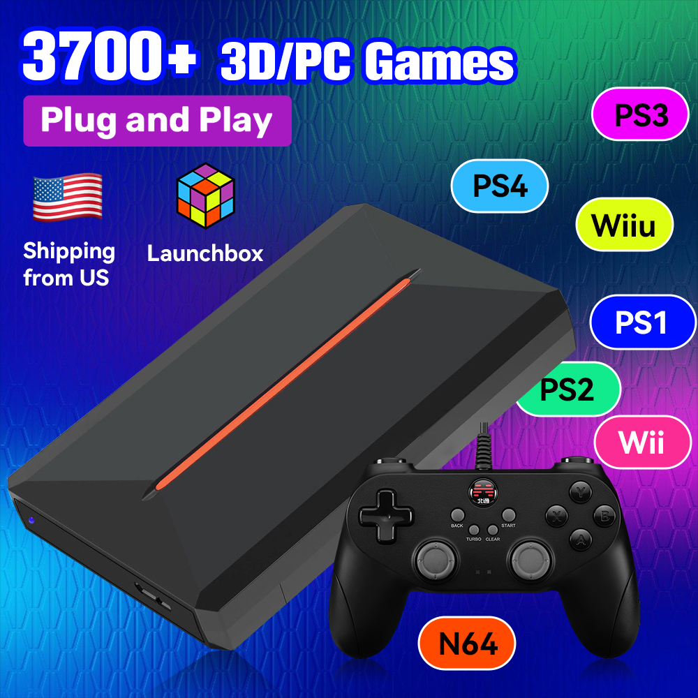Launchbox OS 500GB Portable Ga - Retro Gaming Com avaliação e preço