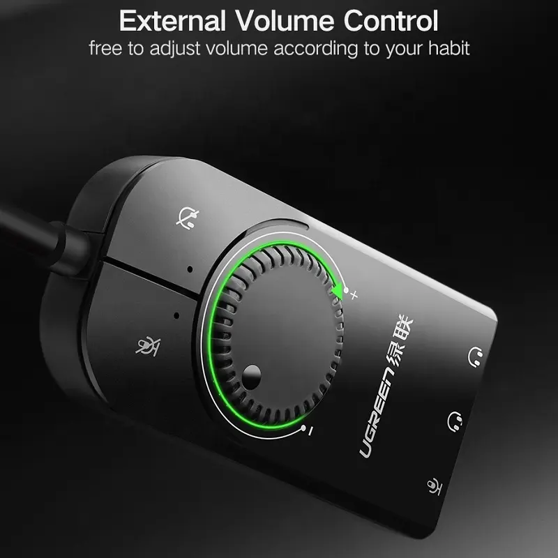 UGREEN USB Sound Card External - Controller Adapter Usb avaliação e preço