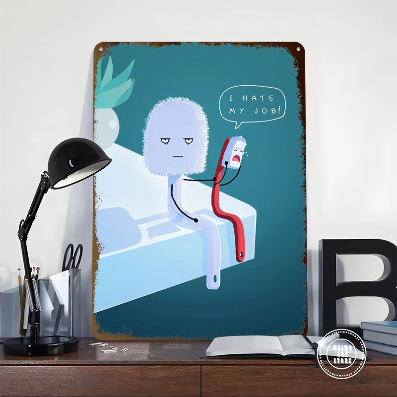 I Hate My Job Printed Poster C - Retro Gaming Jobs avaliação e preço