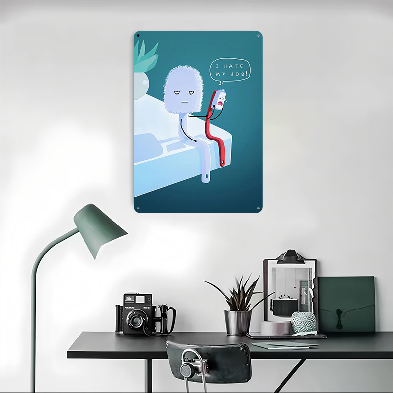 I Hate My Job Printed Poster C - Retro Gaming Jobs avaliação e preço