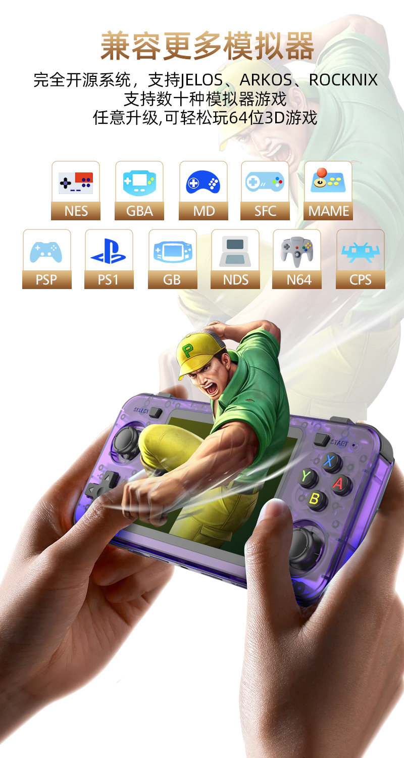New R36H Retro Handheld Consol - Retro Gaming R36S avaliação e preço