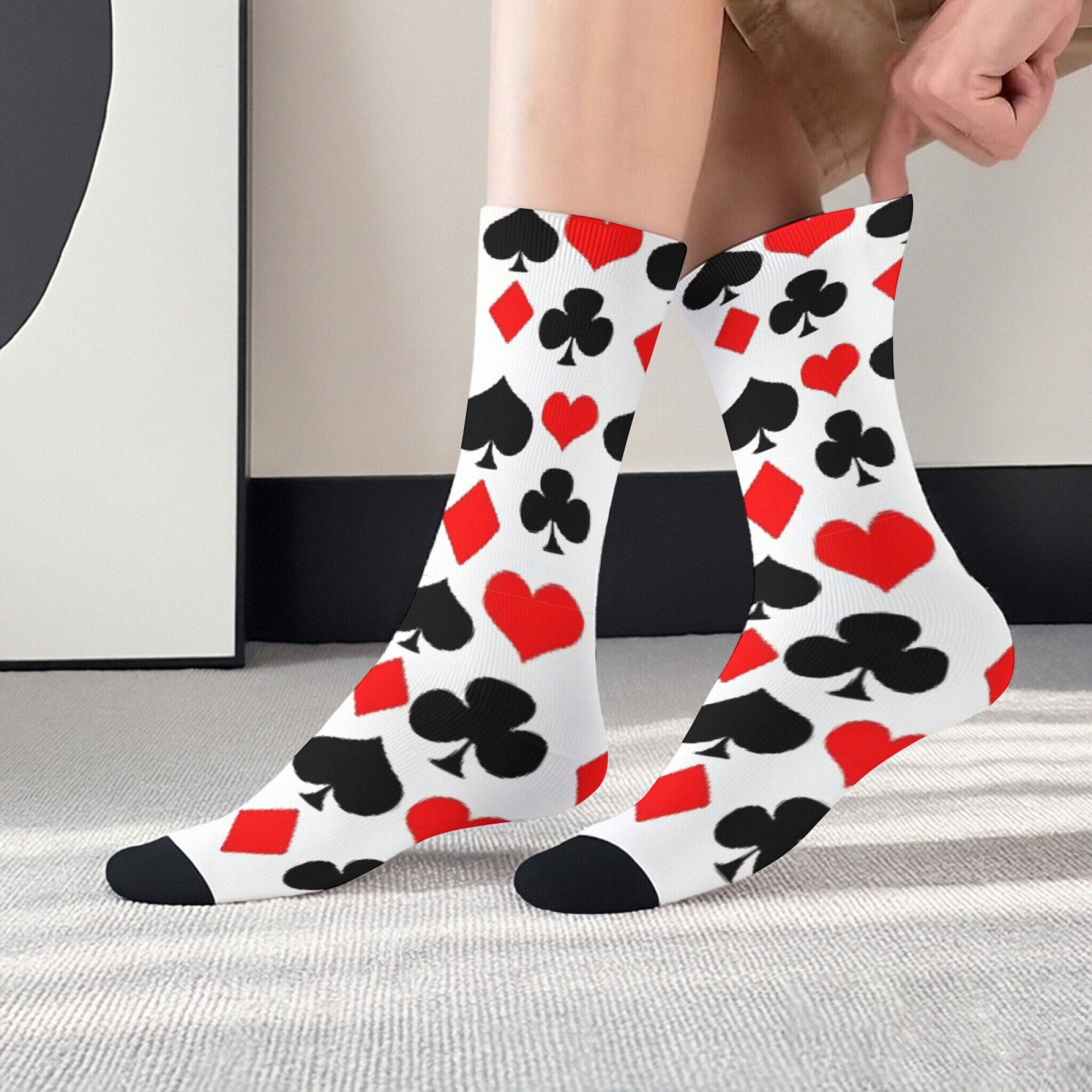 Playing Card Print Mid-calf So - Retro Gaming Youtube avaliação e preço