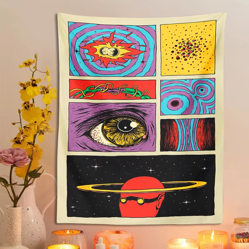 Psychedelic Collage Art Tapest - Retro Gaming Universe avaliação e preço